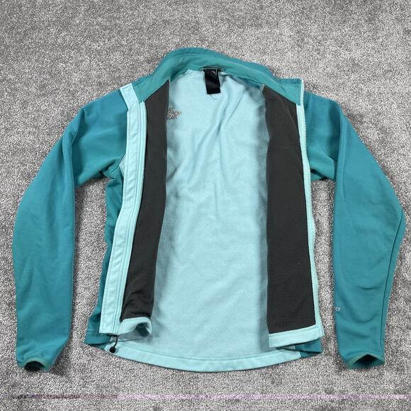 North Face Jacket Womens Small Zip Up TKA Stretch Thermal Fleece Rouching - Picture 4 of 16